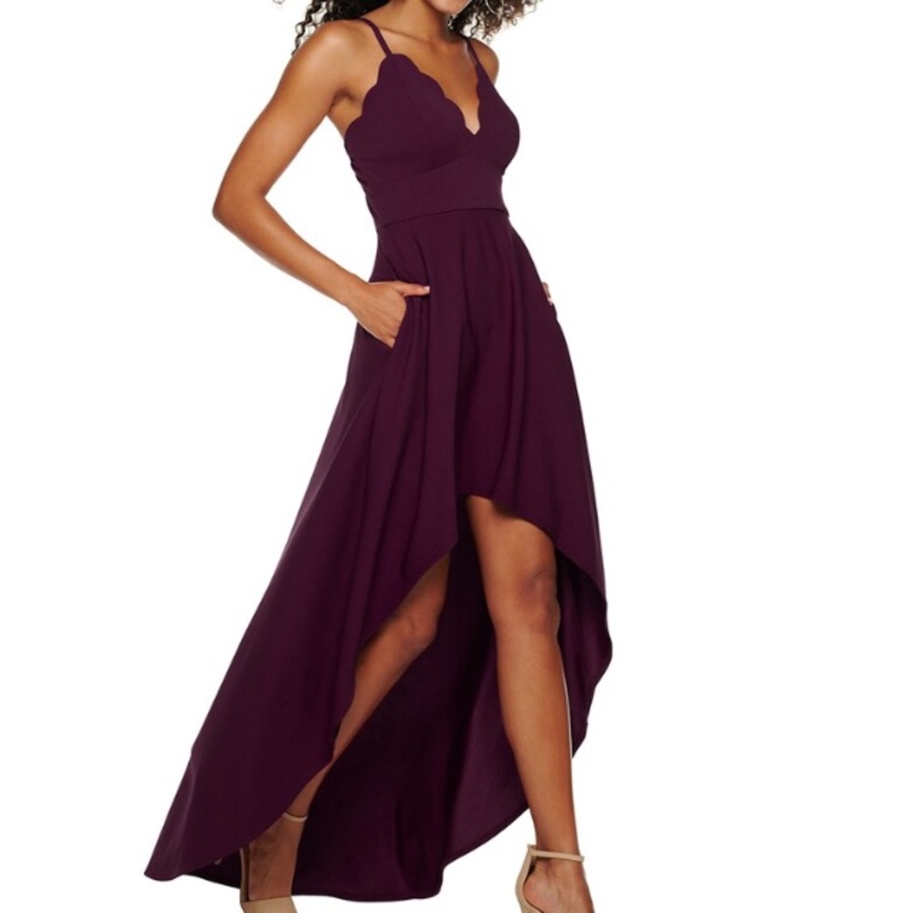 NWT Speechless High Low Scallop Dress